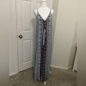 Ganji Floral Cotton Blend Maxi Dress Size L